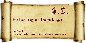 Holczinger Dorottya névjegykártya